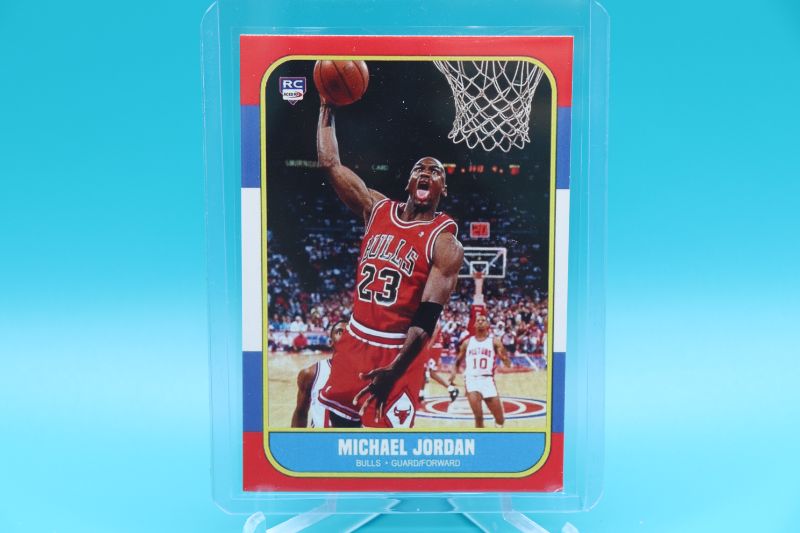 Photo 1 of Michael Jordan 1986 Fleer ROOKIE reprint (Mint)