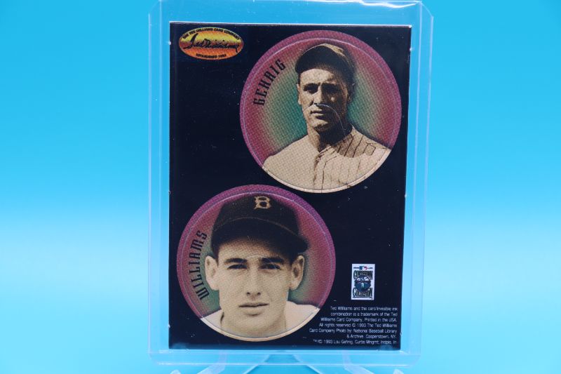 Photo 1 of Ted Williams/Lou Gehrig 1993 TW punchouts (Mint)