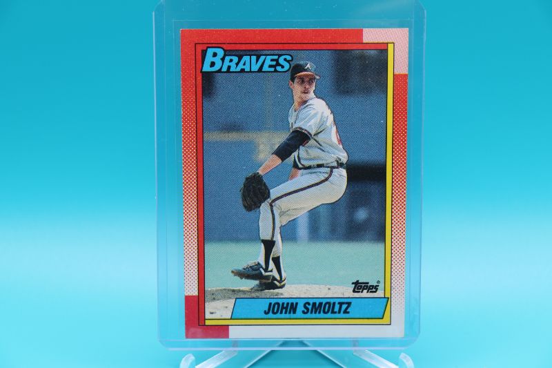 Photo 1 of John Smoltz 1990 Topps (NrMt) 2nd year