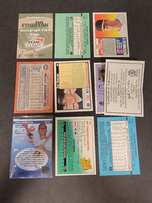 Photo 2 of 9 Misc. Autographed Baseball Cards