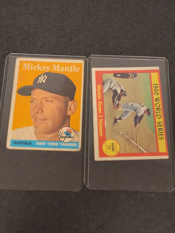 Photo 1 of 2 Mickey Mantle Baseball Cards