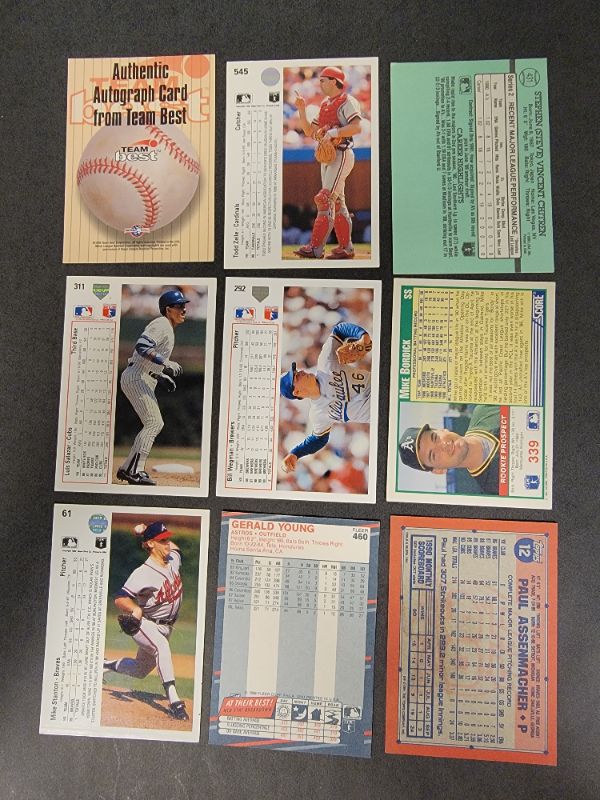 Photo 2 of 9 Misc. Autographed Baseball Cards