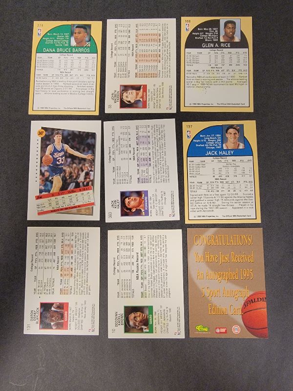 Photo 2 of 9 Misc. Autographed Basketball Cards