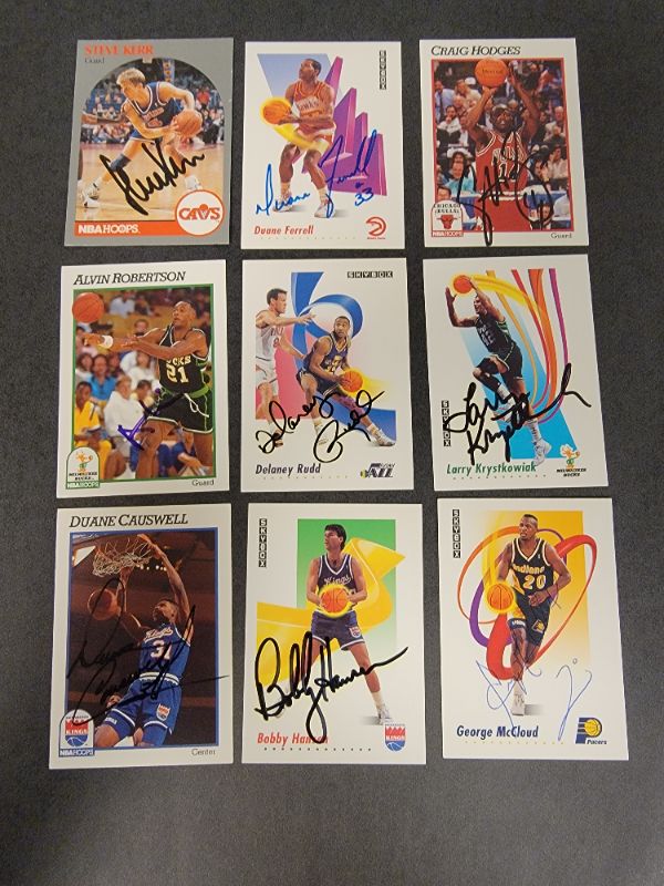 Photo 1 of 9 Misc. Autographed Basketball Cards