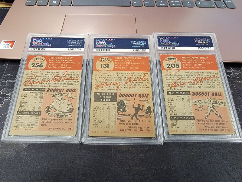 Photo 2 of 3 - 1953 PSA Graded Topps Cards