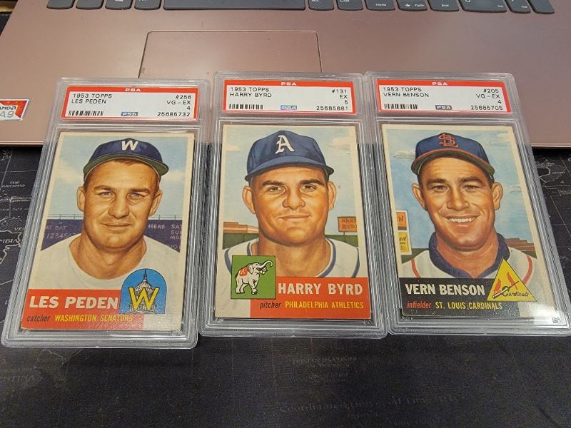 Photo 1 of 3 - 1953 PSA Graded Topps Cards