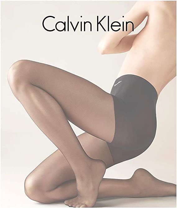 Photo 1 of SIZE B Calvin Klein Women's Ultra Sheer Control Top Tights ALMOST BLACK (620f)