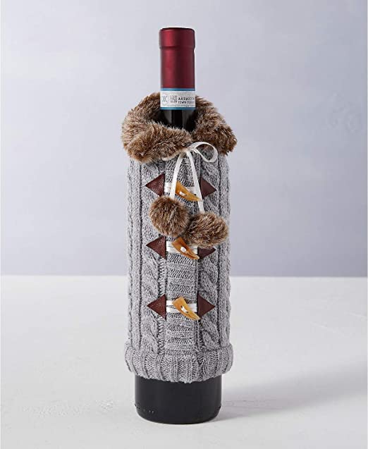 Photo 1 of Holiday Lane The Holiday Collection Gray Wine Bottle Sleeve