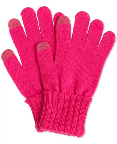 Photo 1 of Style & Co Solid Touchscreen Gloves Hot Pink One Size