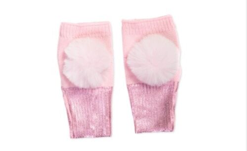 Photo 1 of Inc International Concepts Pom-Pom-Trim Foiled Fingerless Gloves, One Size