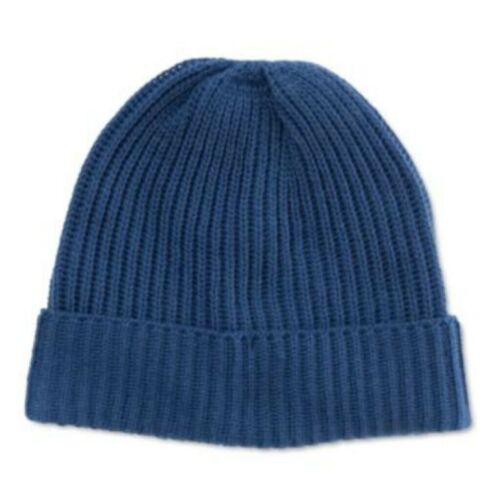 Photo 1 of Style & Co. Women's Solid Cuffed Beanie Hat, Blue, One Size