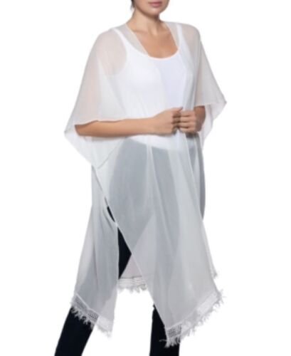 Photo 1 of Inc International Concepts Easy Solid Fringe Topper in White One Size