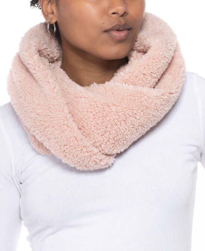 Photo 1 of Jenni Twisted Sherpa Cowl Light Pink Size OS