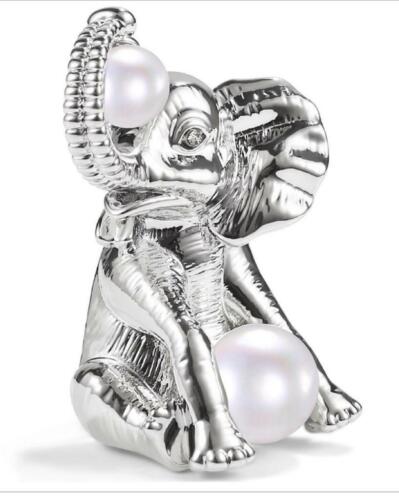 Photo 1 of Charter Club Silver-Tone Pavé & Imitation Pearl Elephant Pin