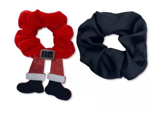 Photo 1 of INC INTERNATIONAL CONCEPTS 2-Pc. Set Santa Scrunchies Christmas