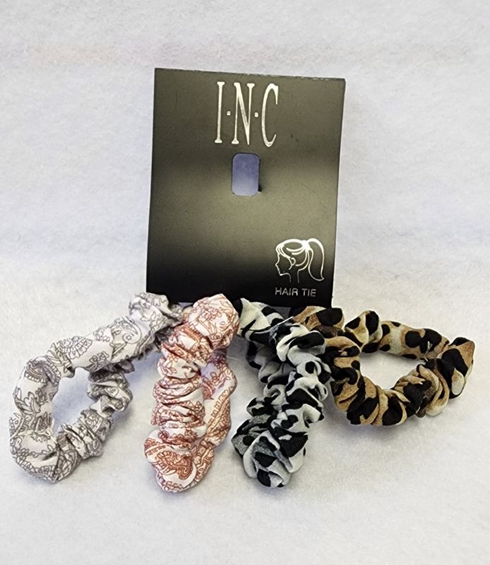 Photo 1 of INC INTERNATIONAL CONCEPTS 4 PACK HAIR SCRUNCHIES/ HAIR TIE