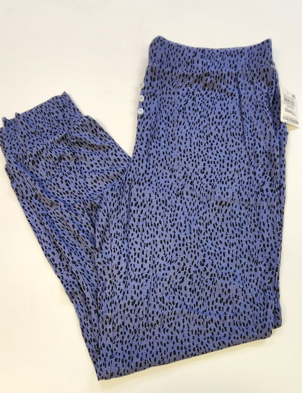 Photo 1 of SIZE S ALFANI INTIMATE WOMEN'S JOGGER PANTS ANIMAL DOT-side pockets-elastic waistband-hits at ankle