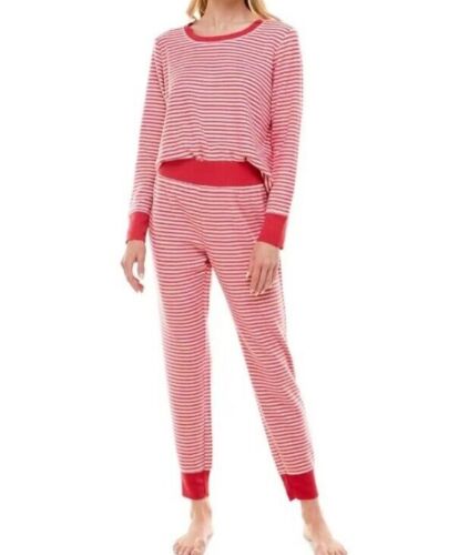 Photo 1 of SIZE SMALL Roudelain Women's Long Sleeve Top & Legging Pajama Set Red