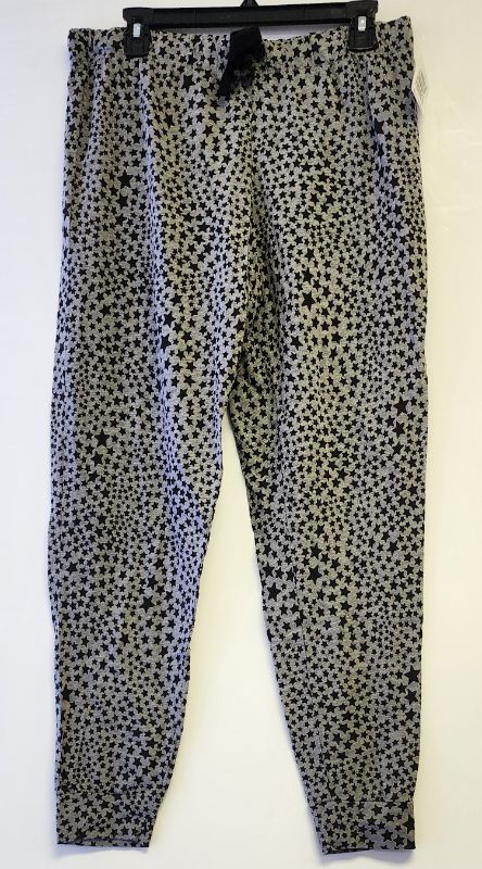 Photo 1 of SIZE M JENNI INTIMATE SLEEPWEAR JOGGER PANTS GREY / BLACK STARS 