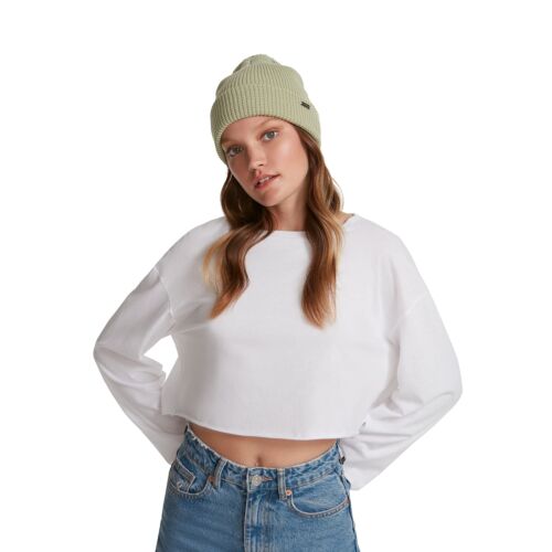 Photo 1 of Steve Madden Women's Waffle Beanie Green Size OS