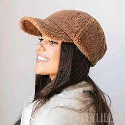 Photo 1 of Steve Madden Women's Faux Fur Sherpa Baseball Cap