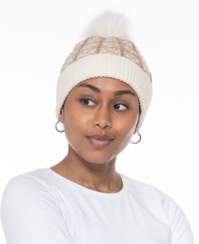 Photo 1 of Inc International Concepts Tweed Knit Beanie in Ivory One Size