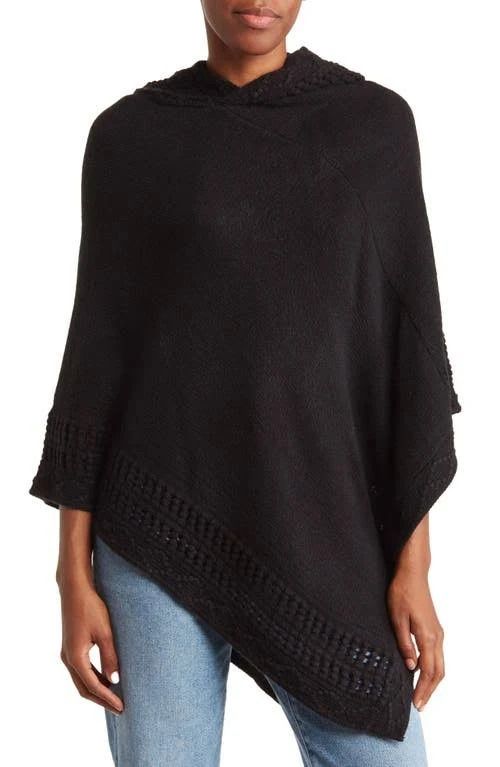 Photo 1 of Steve Madden Women's Hooded Poncho - Black