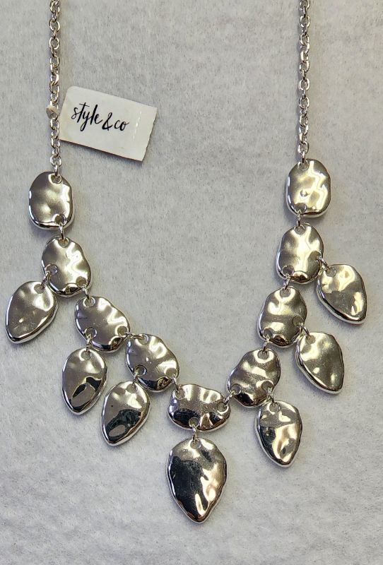 Photo 1 of STYLE & CO WOMEN'S SILVER TONE NECKLACE