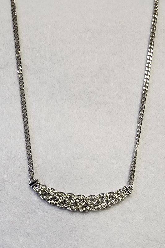 Photo 1 of CHARTER CLUB WOMEN'S SILVER TONE NECKLACE