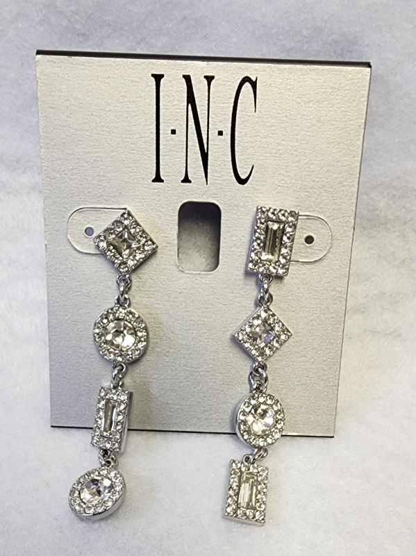 Photo 1 of INC INTERNATIONAL CONCEPTS WOMEN'S SILVER TONE DROP EARRINGS