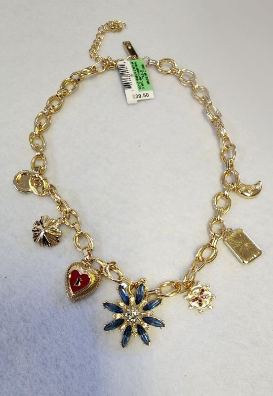 Photo 1 of INC INTERNATIONAL CONCEPTS WOMEN'S GOLD TONE CHARM NECKLACE