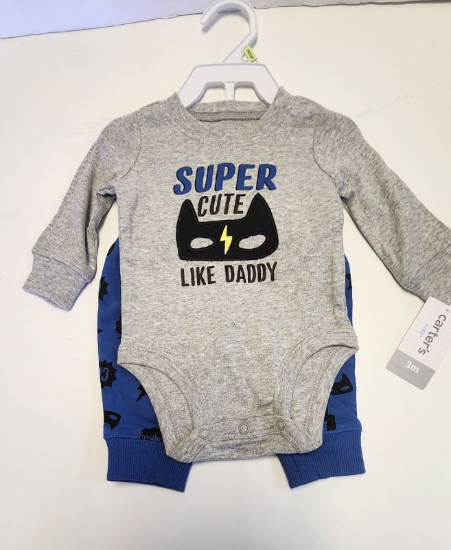 Photo 1 of 3 M CARTERS BOYS 2 PIECE BODYSUIT SET