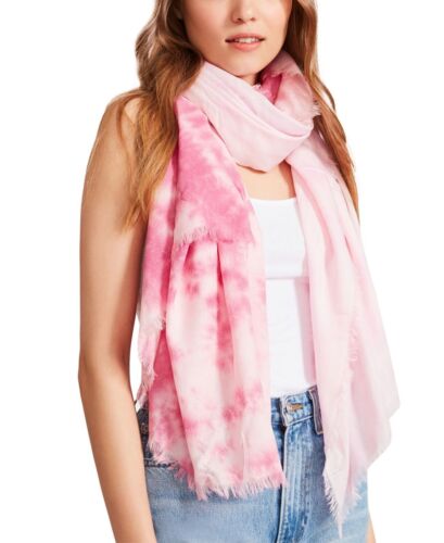 Photo 1 of Steve Madden Two-Tone Tie-Dyed Scarf Wrap Pink