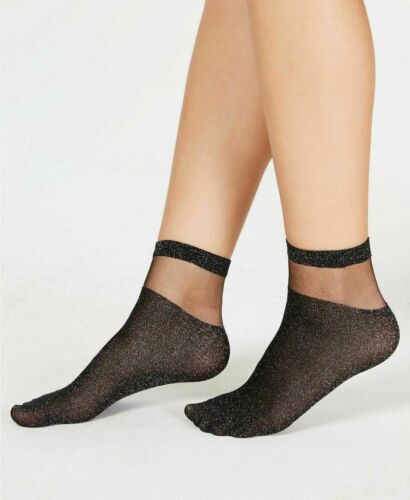 Photo 1 of  INC International Concepts Women's Sheer Color Black Socks One Size