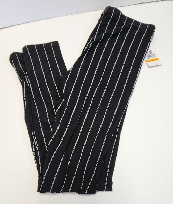 Photo 1 of SIZE S JUNIOR PLANET GOLD BLACK PINSTRIPE LEGGINGS