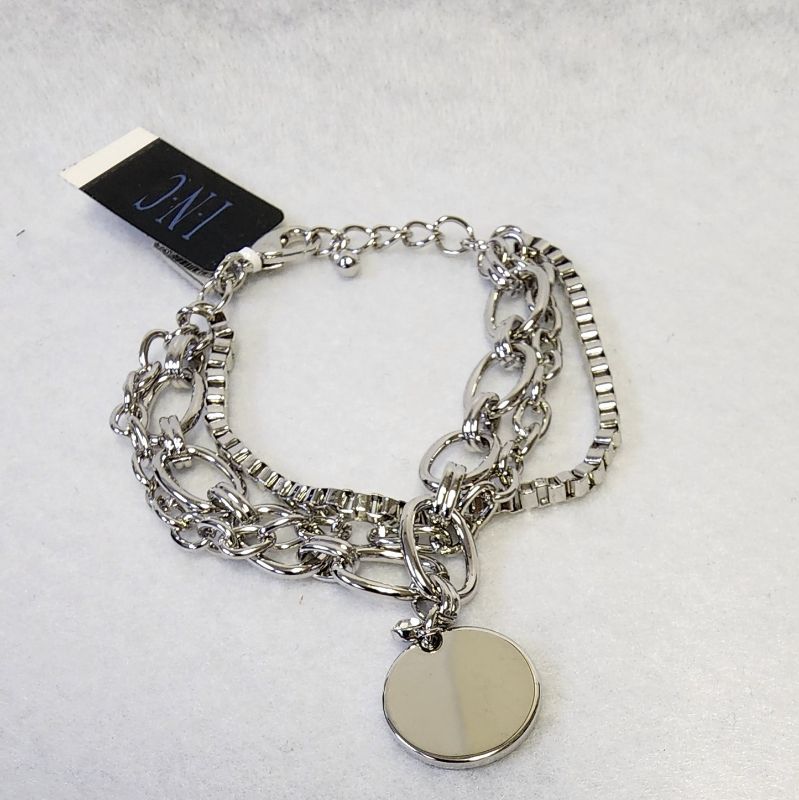 Photo 1 of INC INTERNATIONAL CONCEPTS SILVER TONE BRACELET