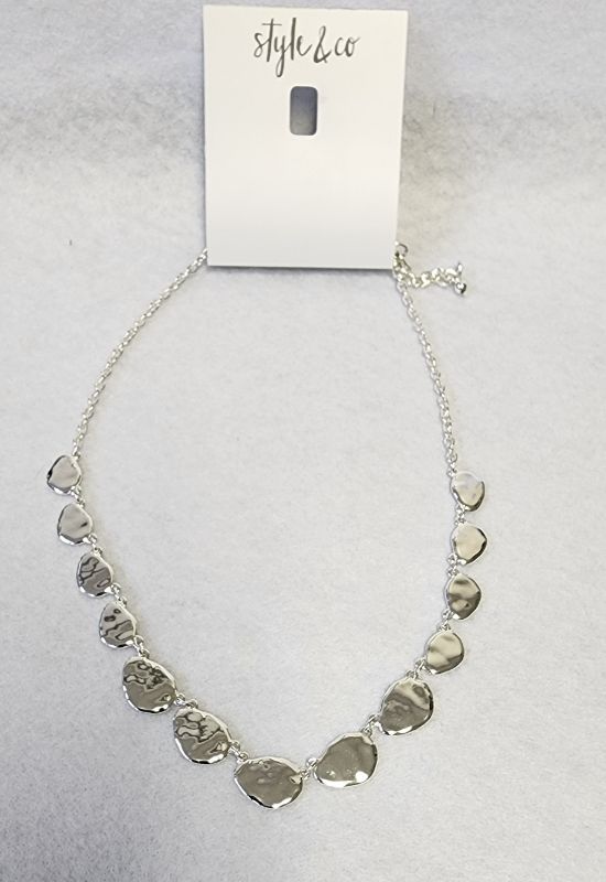 Photo 1 of STYLE & CO SILVER TONE NECKLACE 