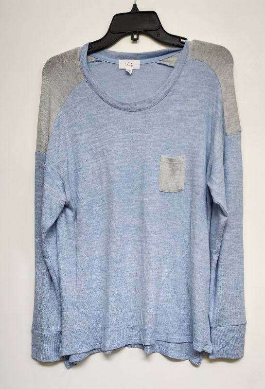 Photo 1 of SIZE L ANDE WOMEN'S LONG SLEEVE PAJAMA TOP SUPER SOFT BLUE