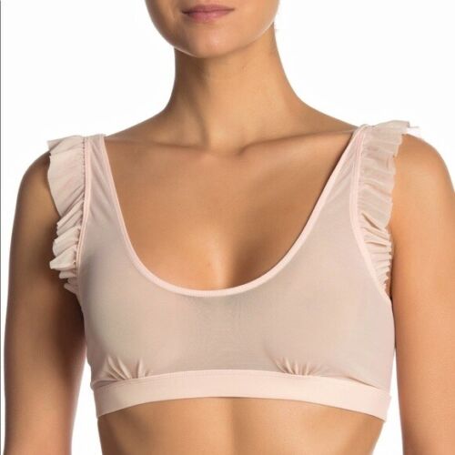 Photo 1 of SIZE S HONEYDEW WOMEN'S BRALETTE WITH RUFFLE - STONE ROSE 