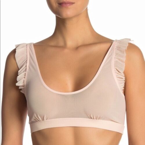 Photo 1 of SIZE M HONEYDEW WOMEN'S BRALETTE W/ RUFFLE STONE ROSE