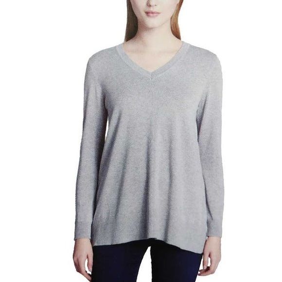Photo 1 of SIZE M DKNY Jeans Ladies' V-Neck Sweater L/Heather Gray