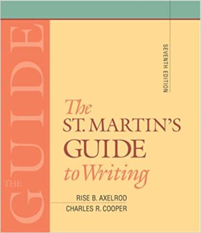 Photo 1 of The St.Martin's Guide to Writing Seventh Edition
by Rise B. Axelrod / Great Condition