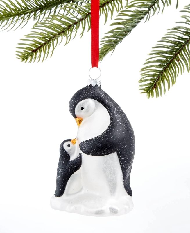 Photo 1 of Holiday Lane The Holiday Collection Glass Penguins Ornament