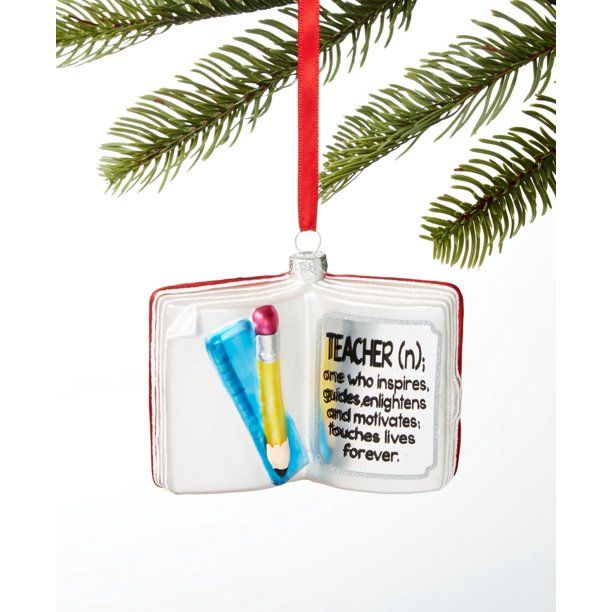 Photo 1 of Holiday Lane All About You Teacher Book Ornament