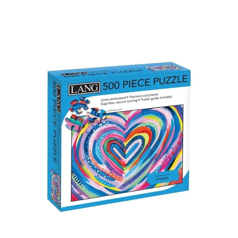 Photo 1 of Lang Heart Burst 500 Piece Puzzle Multi New In Box