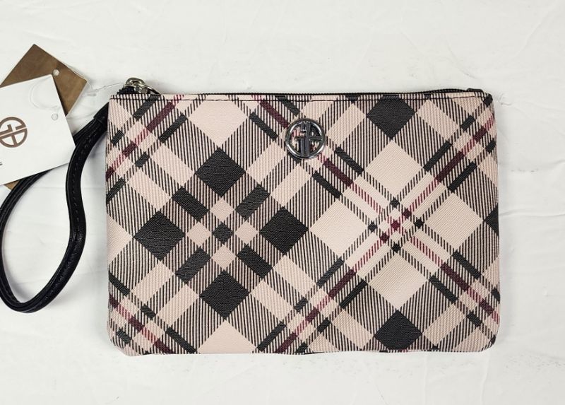 Photo 1 of GIANNI BERNINI WRISTLET TAN PLAID 