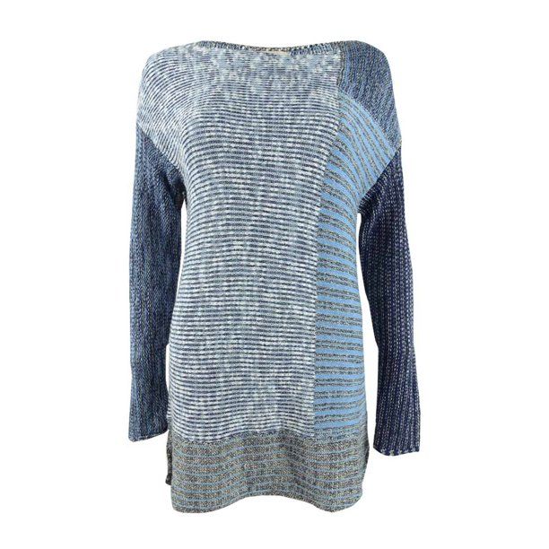 Photo 1 of SIZE XS STYLE & CO WOMEN'S BLUE COMBO SWEATER