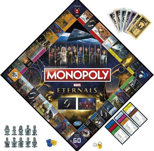 Photo 2 of MONOPOLY: Marvel Studios' Eternals Edition Board Game for Marvel Fans, Game for 2-6 Players, Kids Ages 8 and Up