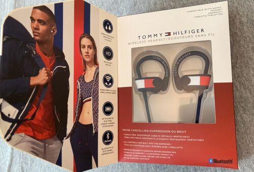 Photo 3 of Tommy Hilfiger Bluetooth Wireless Earhook Earbuds Headset. HD Sound - up to 8 hours of play time - bluethooth 4.2 33ft range - sweat resistant - hands free calling