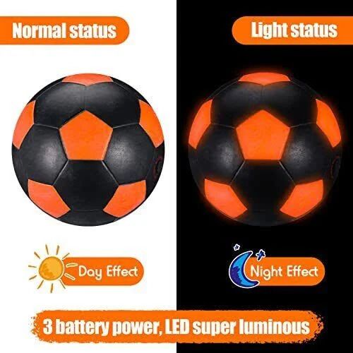 Photo 1 of Cipton Glow in The Dark Soccer Ball Light up LED Soccer Ball Official Size 5.